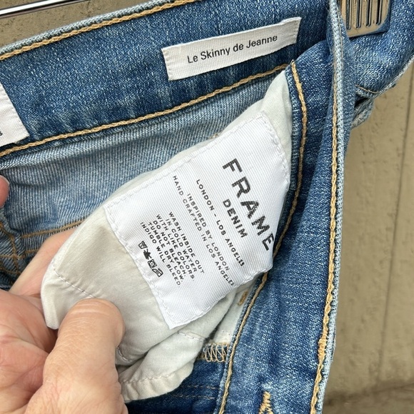 Frame Denim Jeans Le Skinny De Jeans Sz 24 - Picture 3 of 5